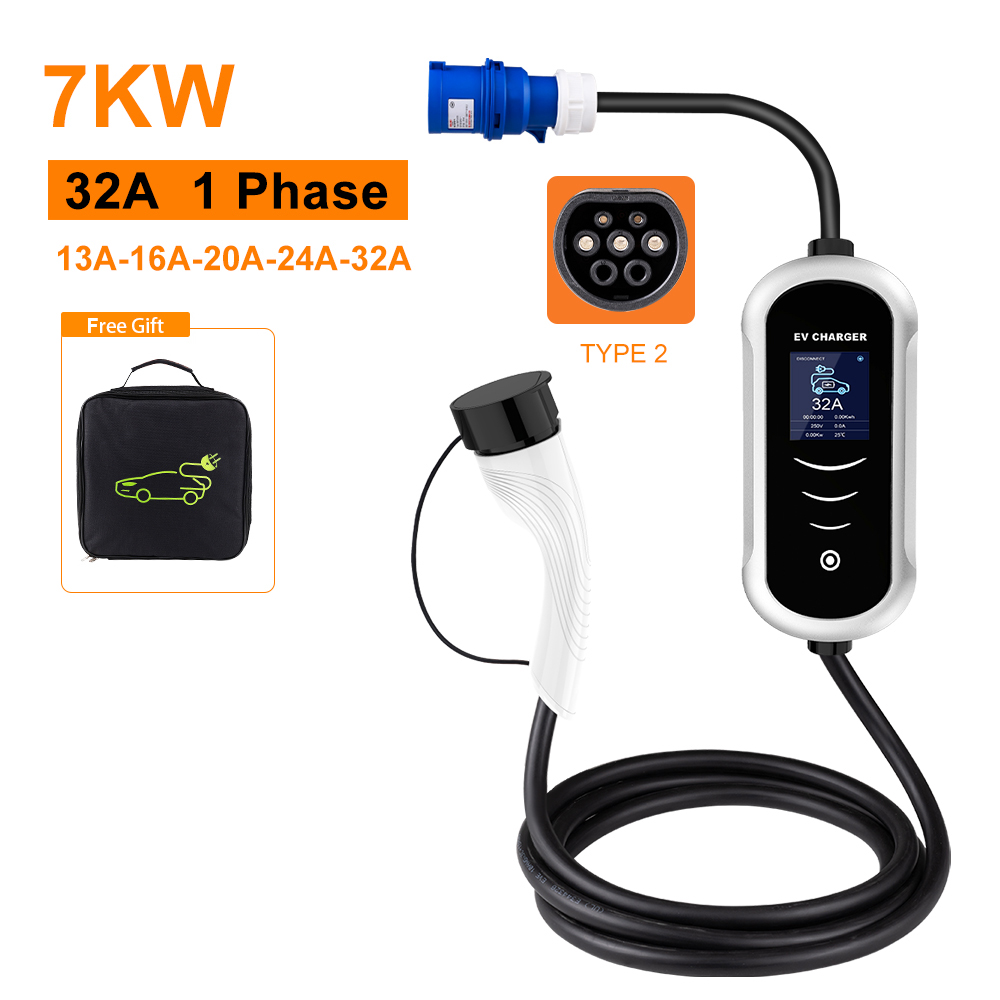 IPENGEN Tipo 2 Caricatore EV p - Type 2 Portable Ev Charger 11Kw Cee recensione e prezzo