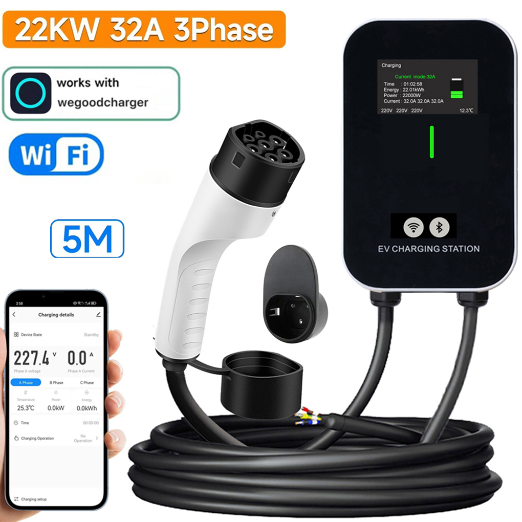 Caricatore EV Wallbox TYPE-2 7 - Ev Charger Type 2 22Kw 32A 3 Phase recensione e prezzo